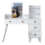 Hanah Home Mesa de maquillaje Bj101 - 2293 Blanca
